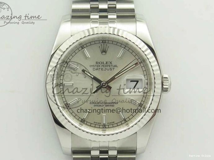 0104 DateJust 36 SS 116234 ARF 1:1 Best Edition 904L Steel Silver Dial on Jubilee Bracelet SH3135 V BestValue 3390